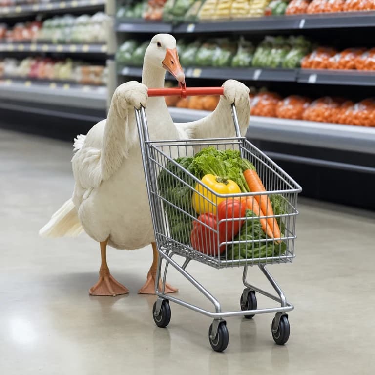 Goose shopping cart